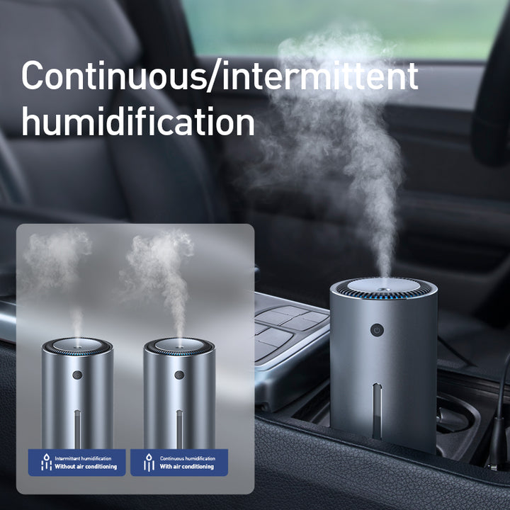 Difusor de Aroma de Aluminio para Coche — Humidificador con Luz Ambiental (Recargable)