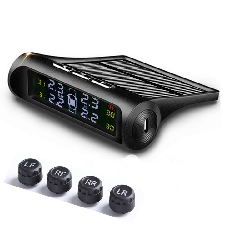 Sensor de Presión de Neumáticos Solar TPMS (Inalámbrico, 4 Sensores)