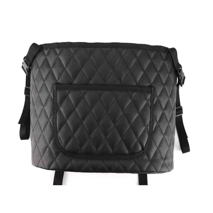 Soporte de Bolso Premium para Coche — Piel Acolchada Capitoné