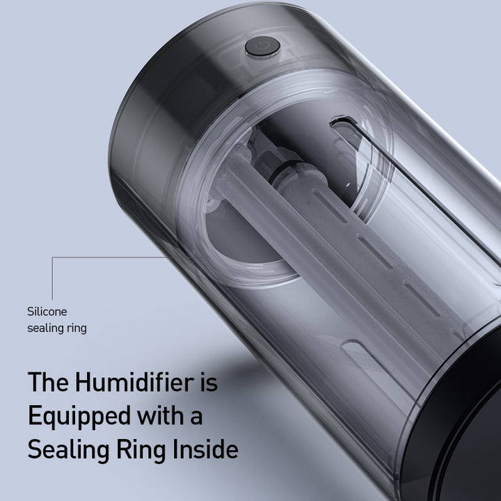 Difusor de Aroma de Aluminio para Coche — Humidificador con Luz Ambiental (Recargable)