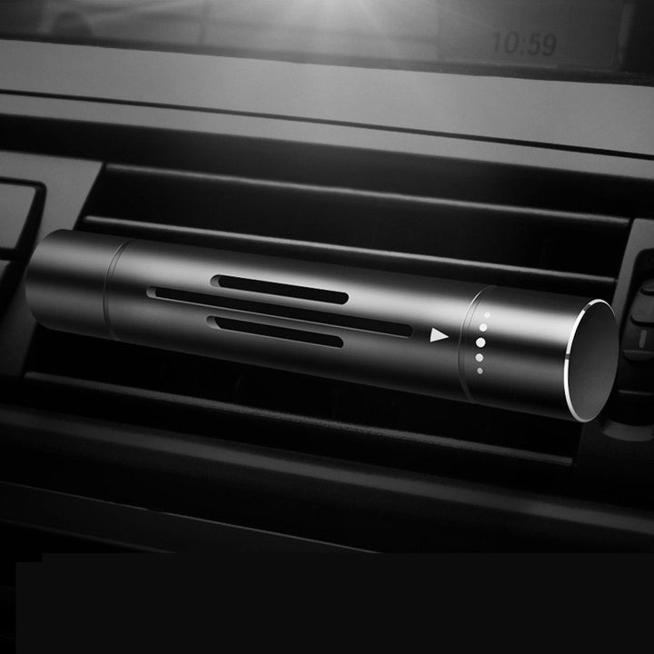 Difusor de Aroma Metálico de Rejilla — Perfume de Coche Premium Recargable